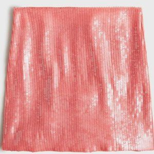 NWT J.Crew Pink Sequin Mini Skirt
